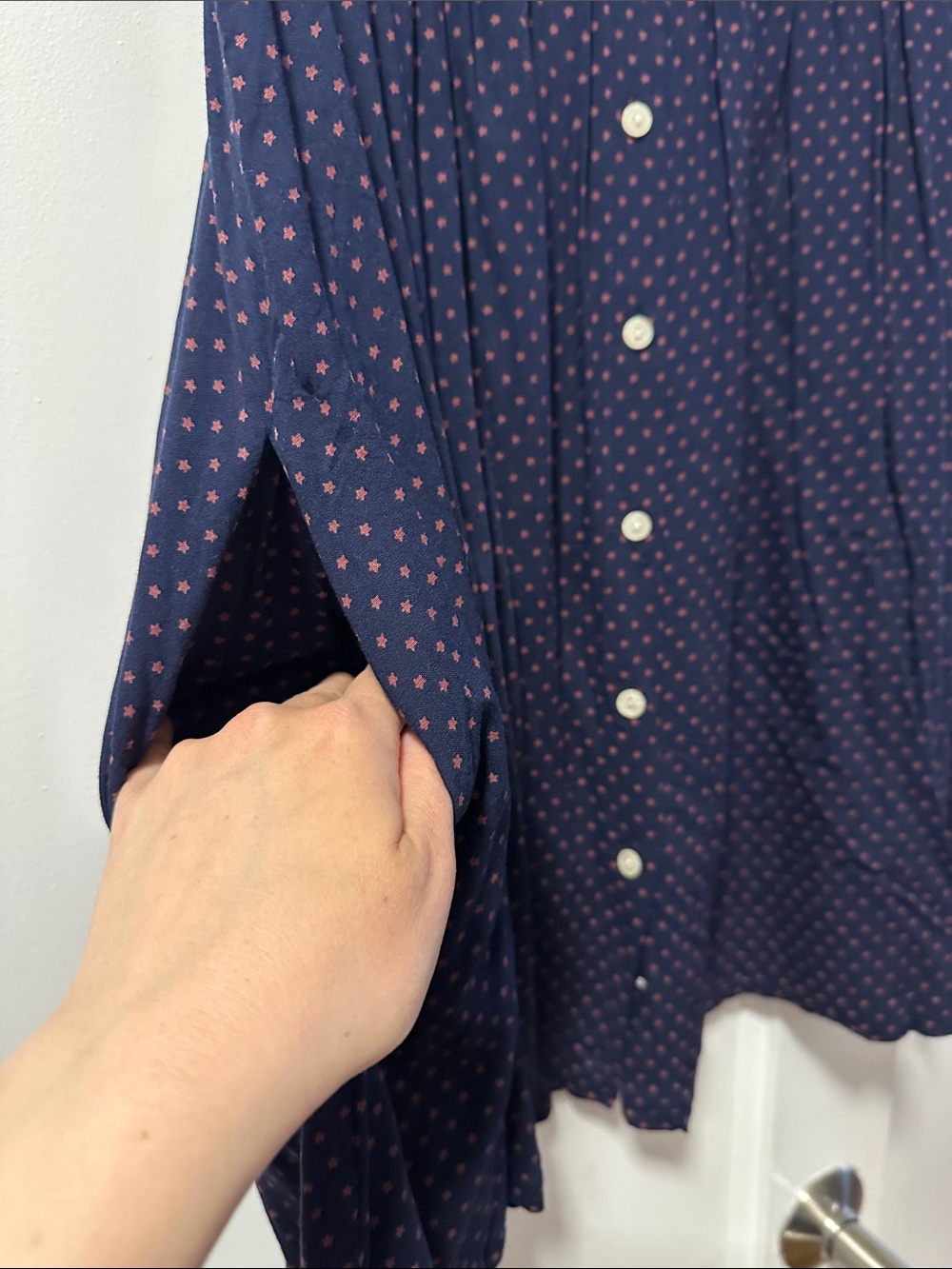 Ralph Lauren Denim & Supply Navy Star Print V-Neck Dress - Picture 3 of 9